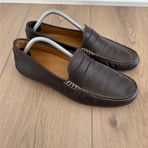 Austin Heller brown driving loafers size 10